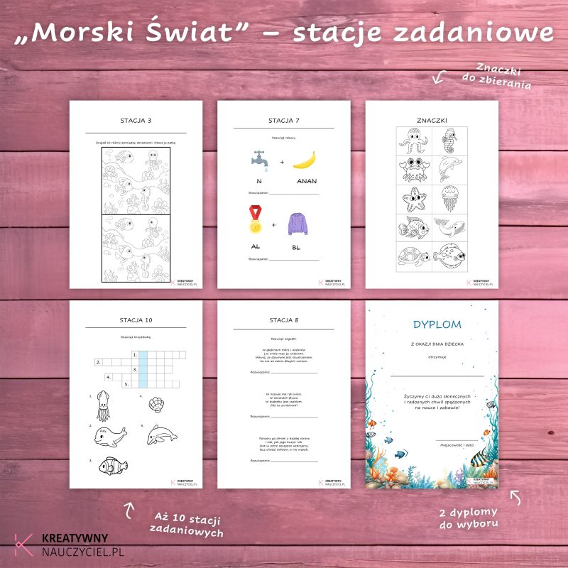 "Morski świat" stacje zadaniowe