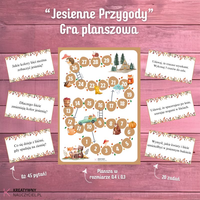 Jesienna przygoda - gra planszowa