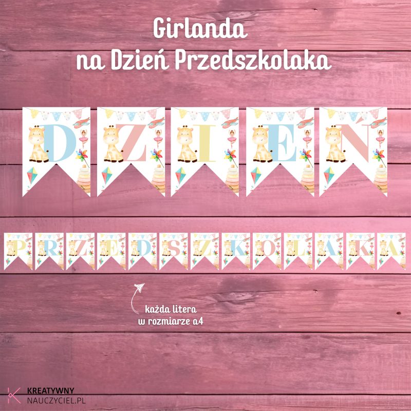 Girlanda na Dzień Przedszkolaka
