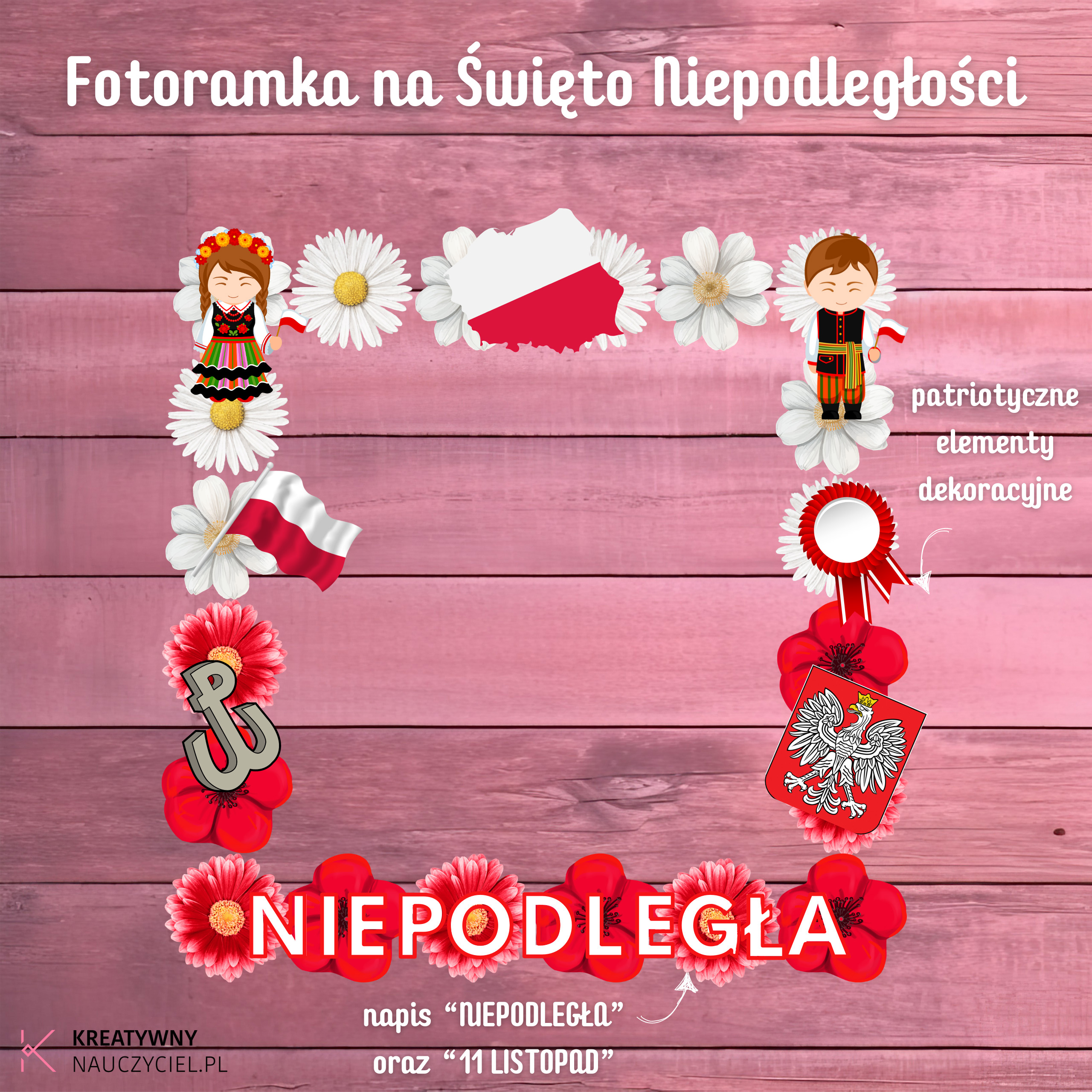 Fotoramka Na Dzie Niepodleg o ci Kreatywny Nauczyciel Fotoramka Na Dzie Niepodleg o ci Kreatywny Nauczyciel