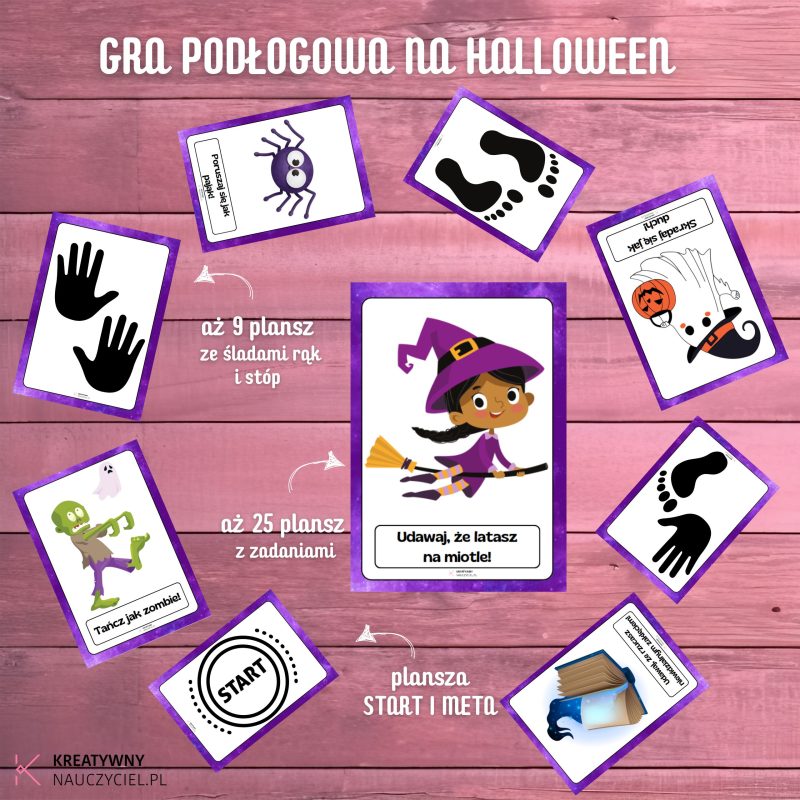 Gra podłogowa na Halloween