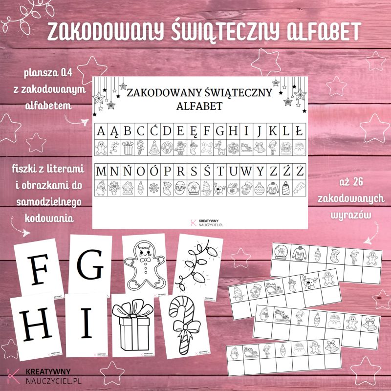 Zakodowany Świąteczny Alfabet
