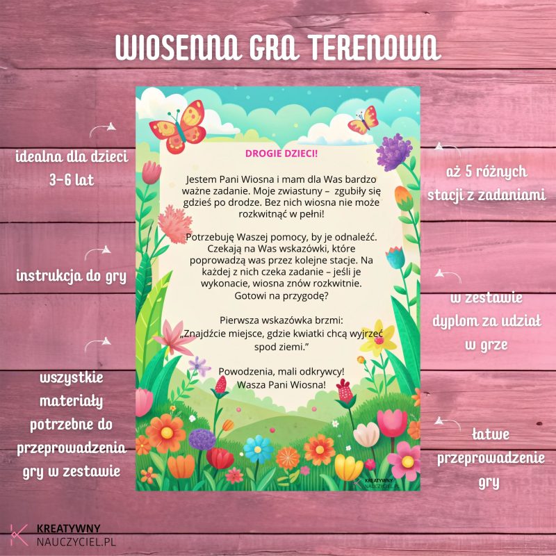 Gra terenowa „Wiosenne Zwiastuny”