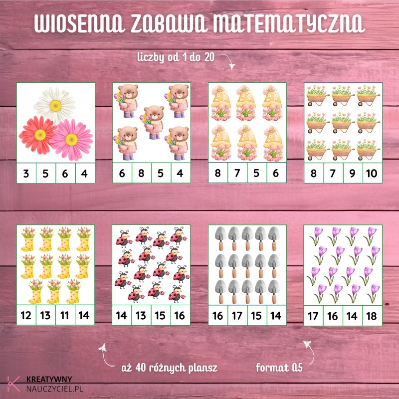 Wiosenna zabawa matematyczna