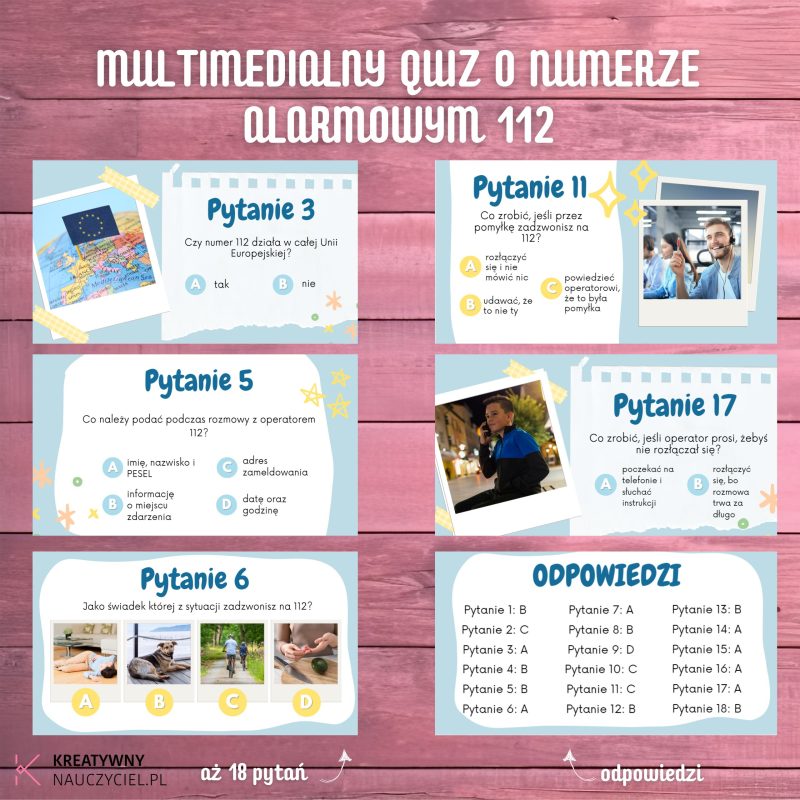 Quiz o numerze 112