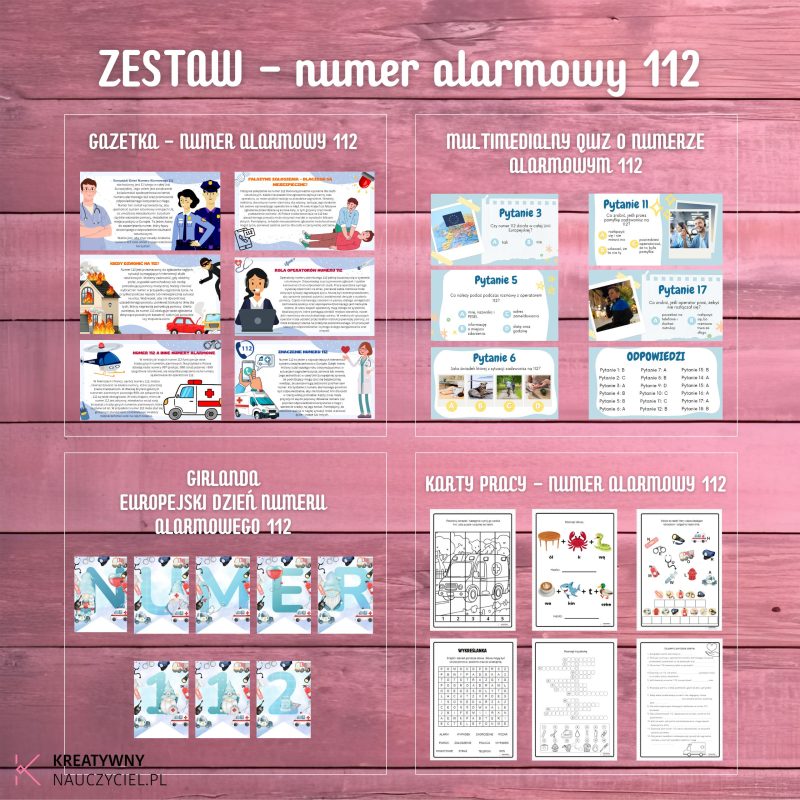ZESTAW - numer alarmowy 112