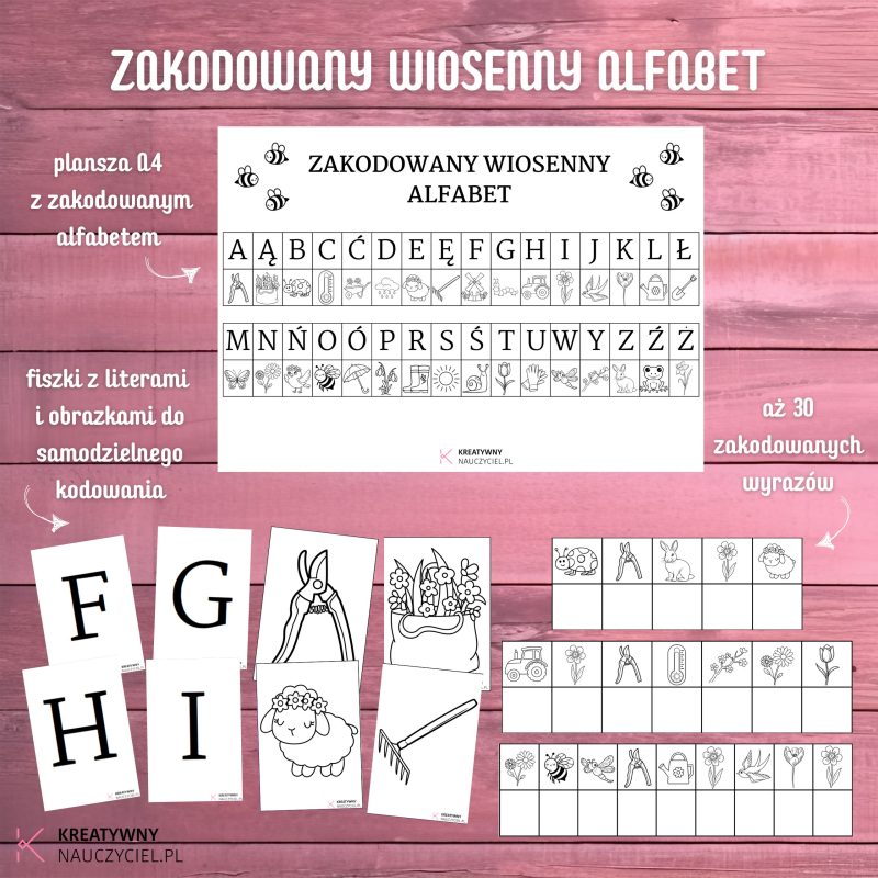 Zakodowany Wiosenny Alfabet