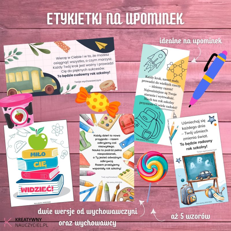Etykiety na upominek