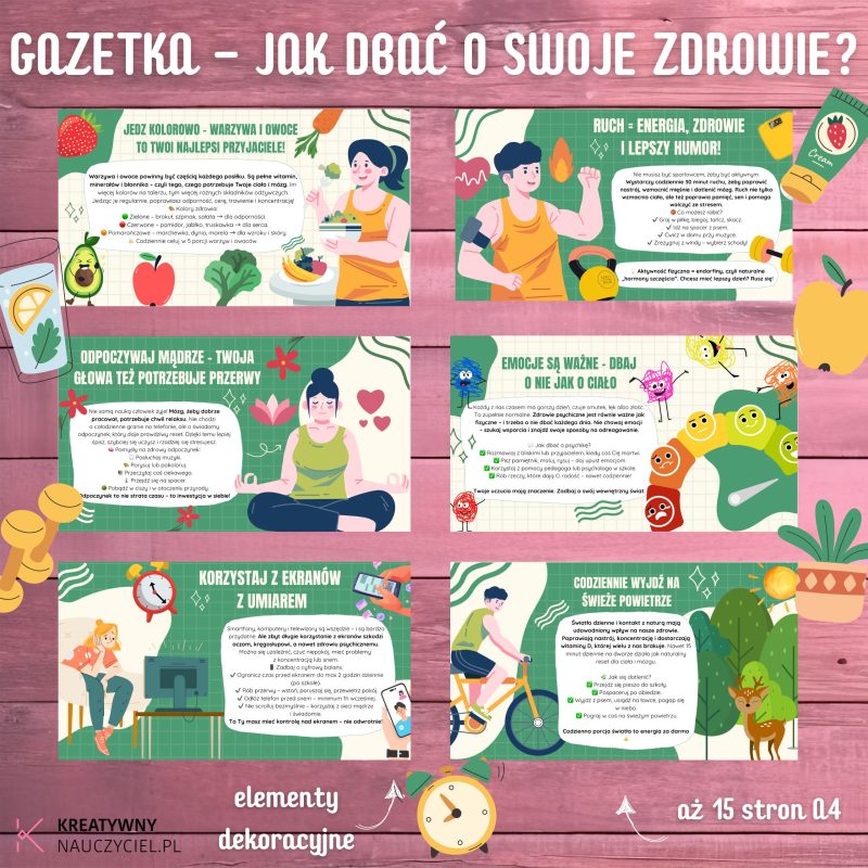 Gazetka "Jak dbać o swoje zdrowie?"