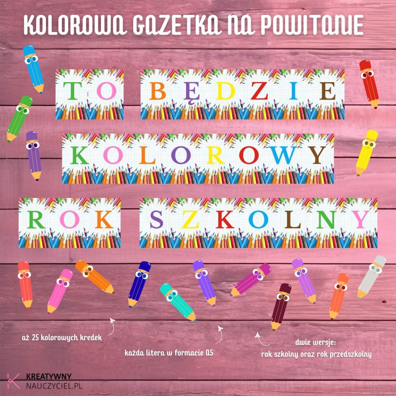 Kolorowa gazetka na powitanie