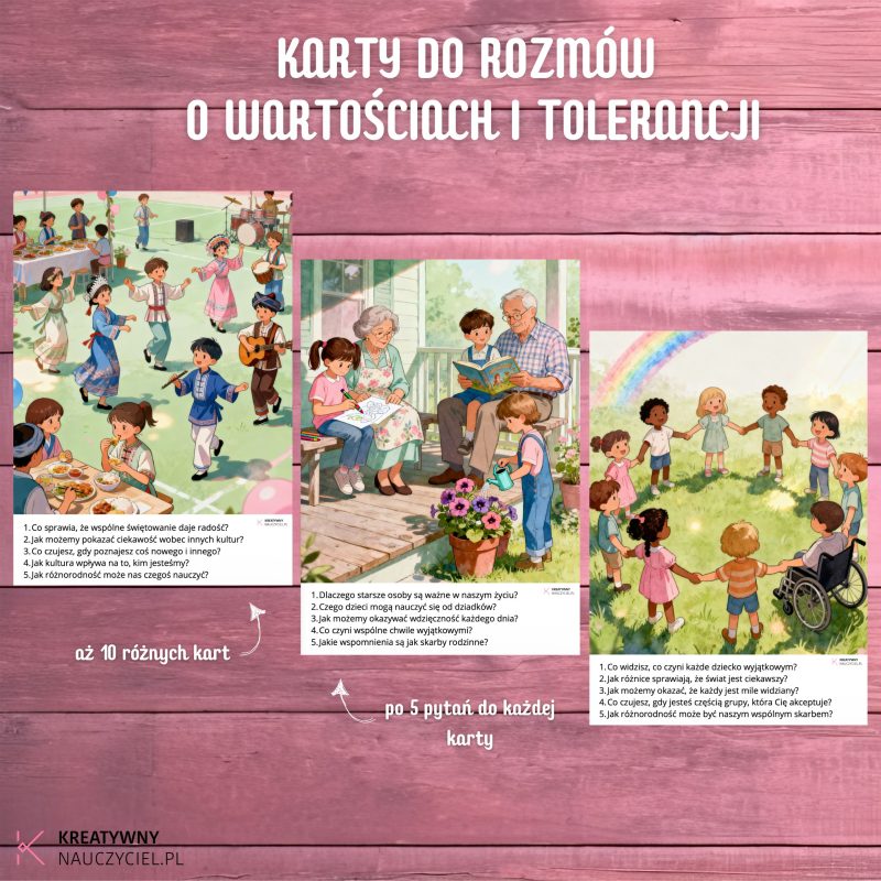 Karty do Rozmów o Wartościach i Tolerancji