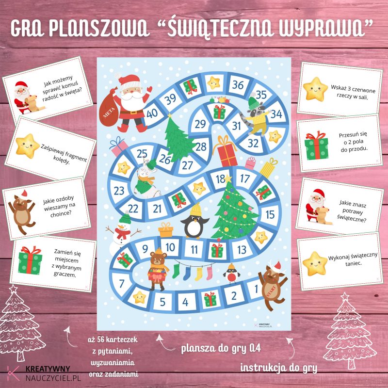 Gra planszowa „Świąteczna wyprawa”