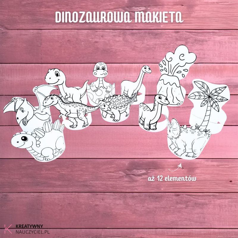 Dinozaurowa makieta