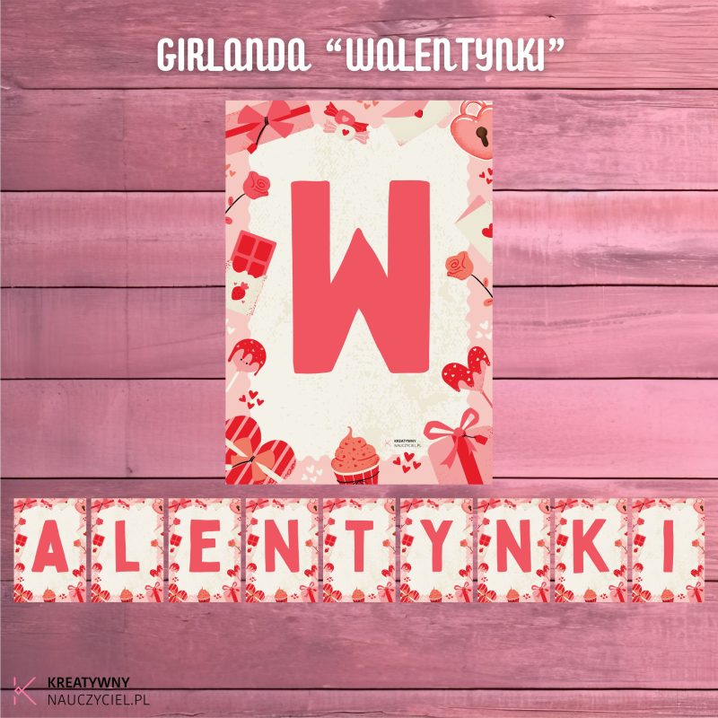 Girlanda "Walentynki"