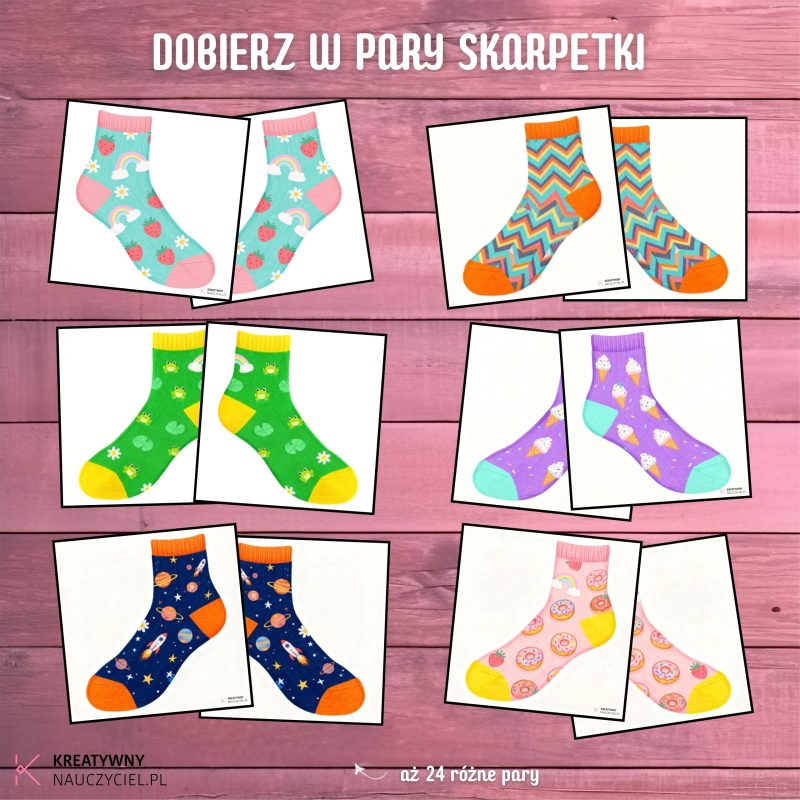 Dobierz w pary skarpetki
