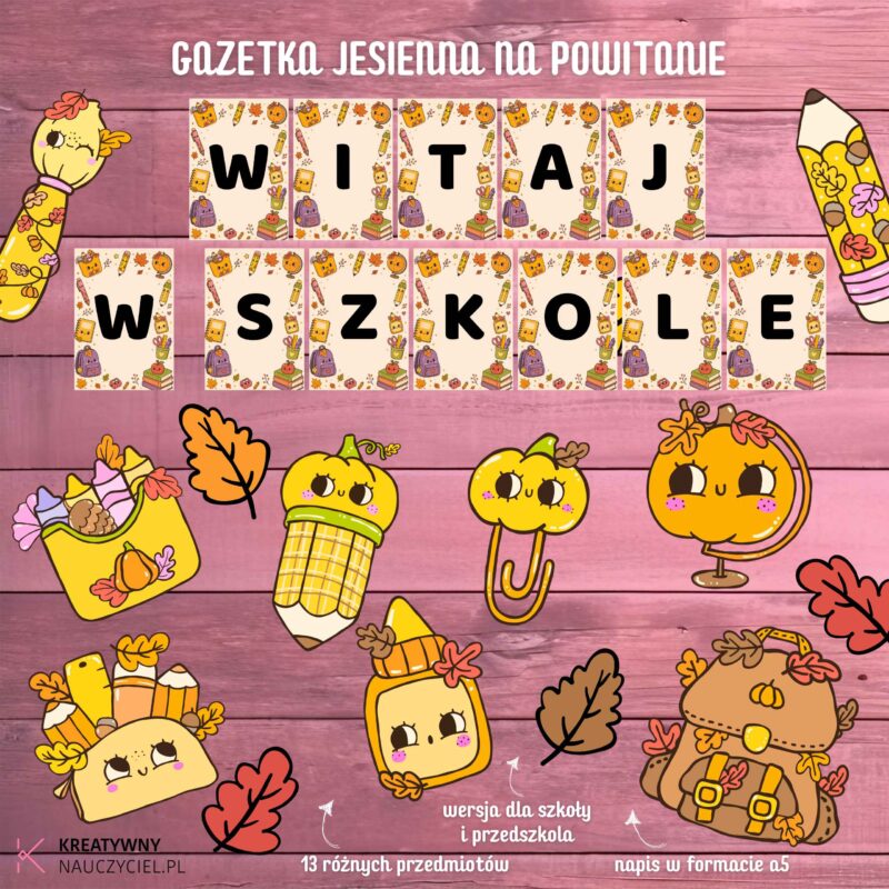 Gazetka jesienna na powitanie