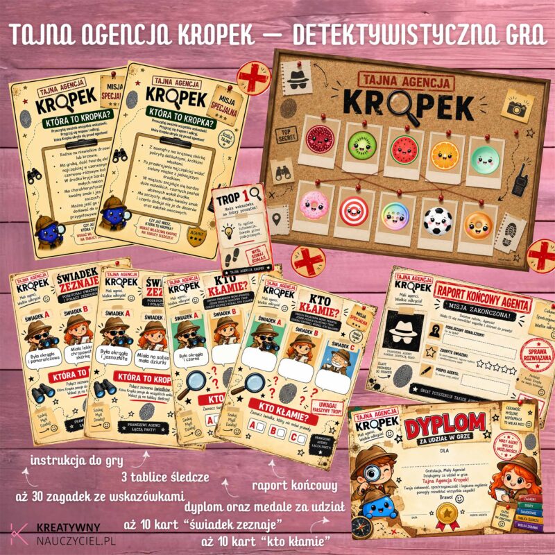Tajna Agencja Kropek - Detektywistyczna gra