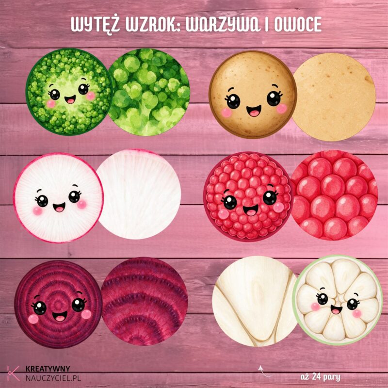 Wytęż Wzrok - Warzywa i Owoce